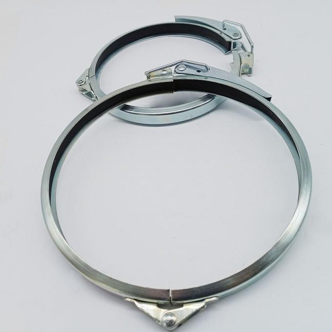 Ventilation Ducting 80mm Galvanised Pipe Clamps Quick Lock Fittings