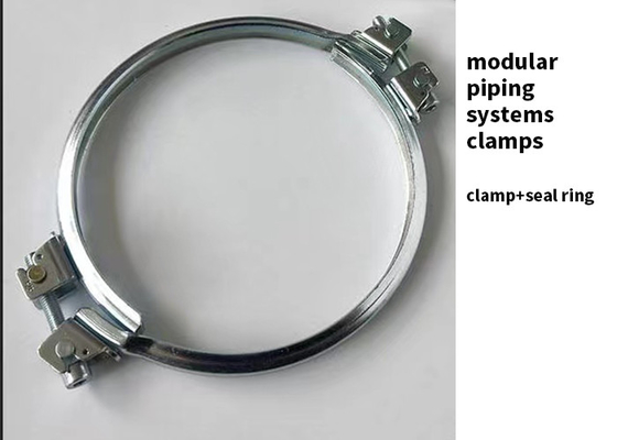 Modular Piping Systems Airtight Galvanised Pipe Clamp V Groove Pipe Clamp 16mm