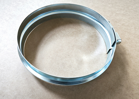 Galvanized Carbon Steel Wide Hose Clamps For Ductwork Systems