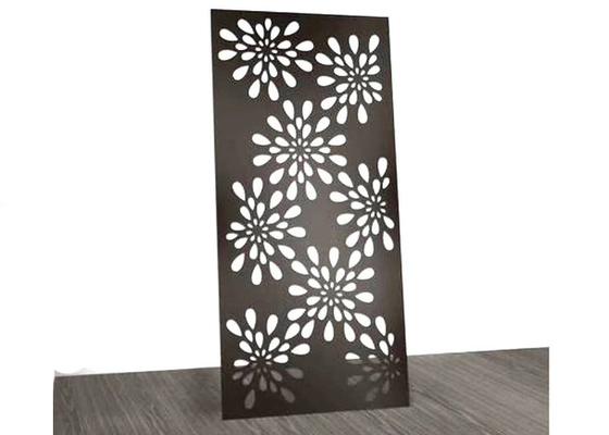 5mm Laser Cut Decorative Panels / Privacy Screens Electroplating