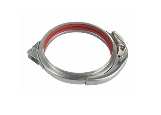 200mm OEM Galvanised Tube Clamps In Dust Extraction System