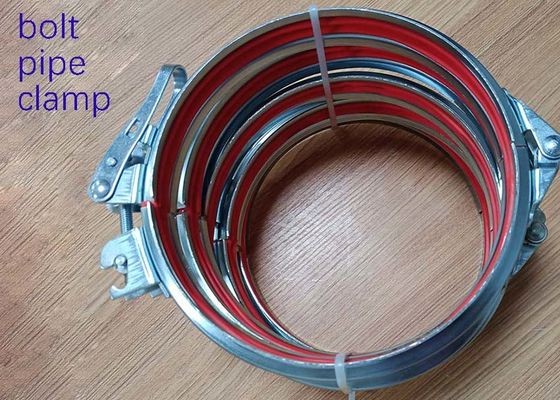80mm Bolt Ventilation Flange Quick Release Pipe Clamp With Seal Ring