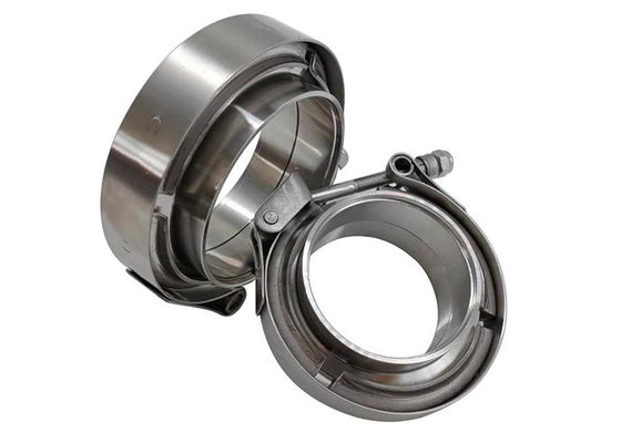 2.5 Inch V Band Exhaust Pipe Clamp Male / Female 304 Stainless Steel