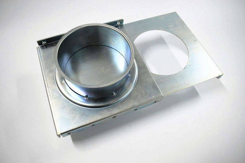 Galvanized Steel Dust Collection Fitting Self Clearing Blast Gate Longlife