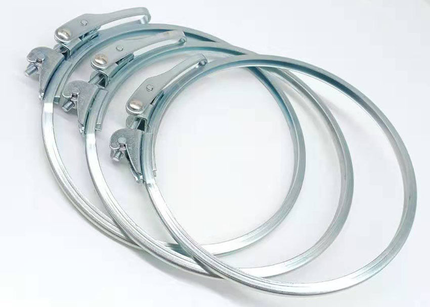 Ul Press Type Flange 80mm Galvanized Pipe Clamp Together Duct