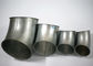 100-90 Galvanized Metal Hot Pressed Pipe Bend In Ventilation System Cricle Shape Head