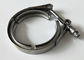 6 Inch Stainless Auto Vehicle Parts Exhaust V Band Clamps Flange With Blot