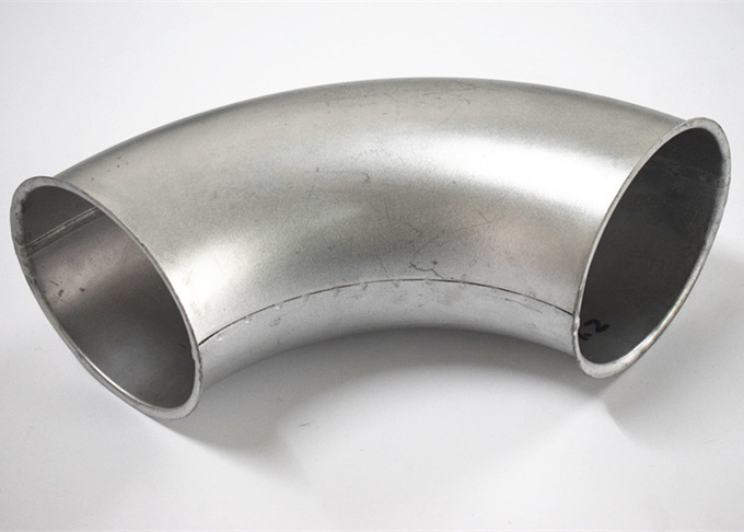 Circular Dust Extraction Pipe Fittings Metal Flanged Welded Bend Standard Size