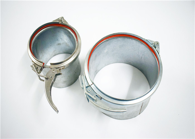 Roll Stamping Galvanized Pipe Clamp White Silver Manual Operation For Dust Removal
