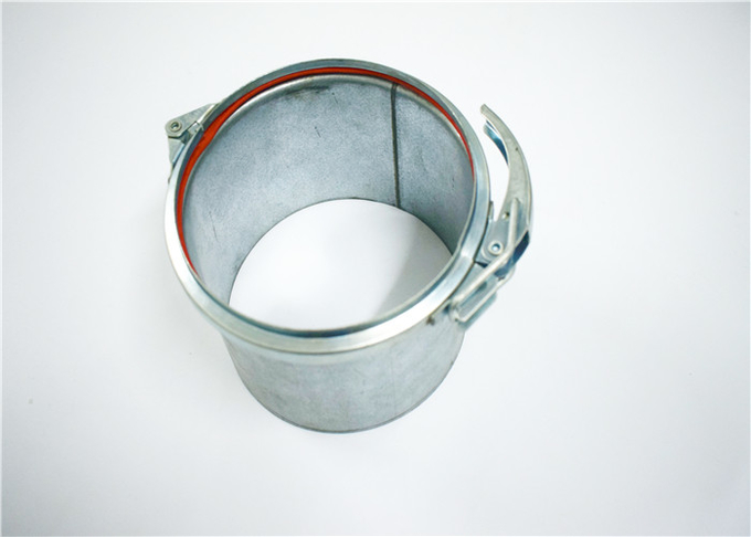 Roll Stamping Galvanized Pipe Clamp White Silver Manual Operation For Dust Removal