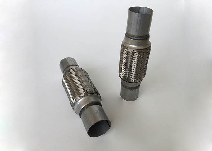 2.5" X 6" Exhaust Flexible Pipe Auto Spare Parts With Nipples For Car Exhaust System