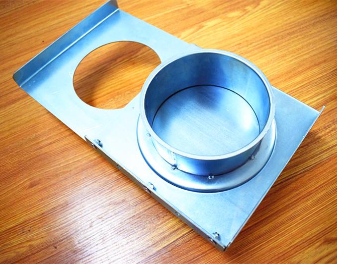Stainless Steel Free Welded Duct Zone Dampers Manual Blast Gate Dust