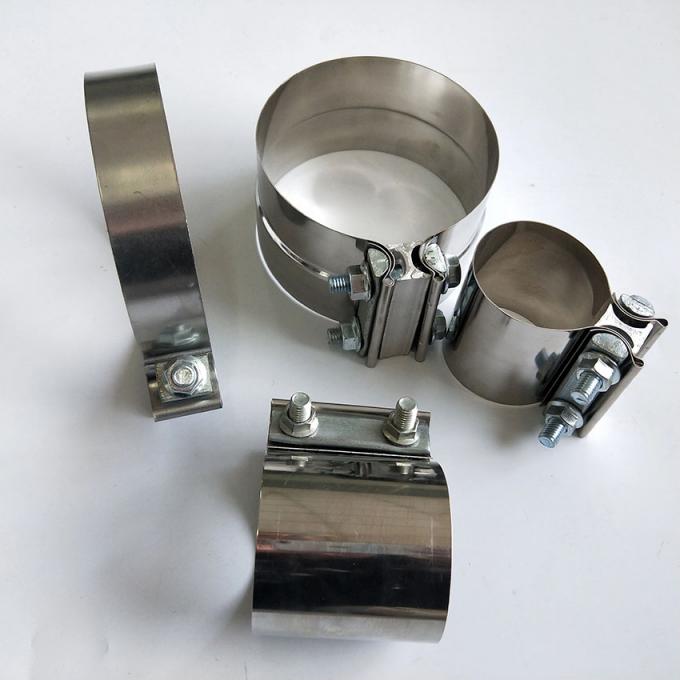 Auto Part Split Pipe Clamp Stainless Steel Lap Joint Exhaust Band Clamp