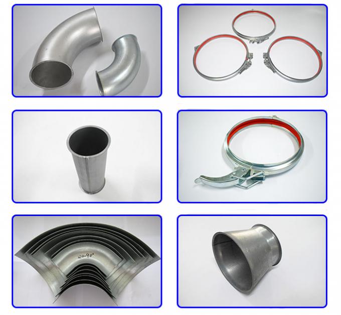 Metal Dust Extraction Pipe Dust Collector Pipe Fittings 90 Degree Elbow