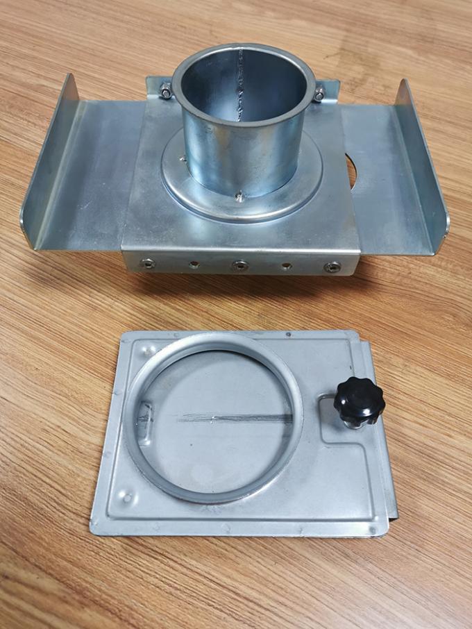 Industrial Hvac Ductwork 80mm Manual Blast Gate For Woodworking Machinery