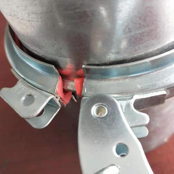 Rapid Lock Ring 6 Inch Galvanised Pipe Clamps With Epdm Seal Ring