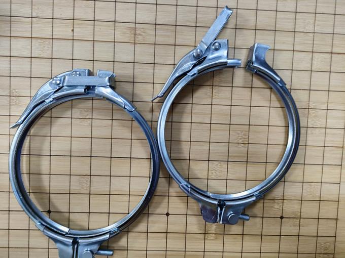 Duct Heavy Duty Pipe Clamps Quick Connect Pull Ring With EPDM