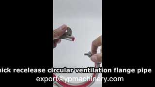 stainless steel 304  ring duct clamp ventilation pipe clamp