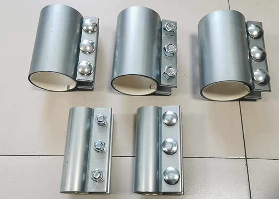 Heavy Duty Galvanized Steel Metal Pipe Couplings 4 Inch In Low Pressure Applications