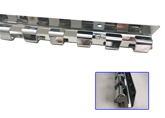 Single Side Precision Metal Stamping Parts Pvc Strip Curtain Hanging Bracket
