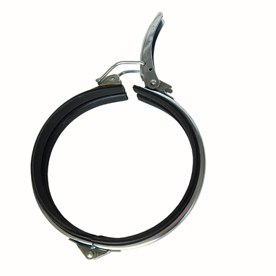 EPDM Gasket Galvanized Pipe Clamp Air Duct Clamp 80-600mm Size