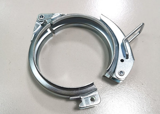 ISO9001 1.0-1.2mm Galvanized Pipe Clamp Quick Release Lever Clamp With Lock