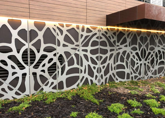 Customized SGCC Laser Cut Decorative Metal Panels Outdoor 10mm