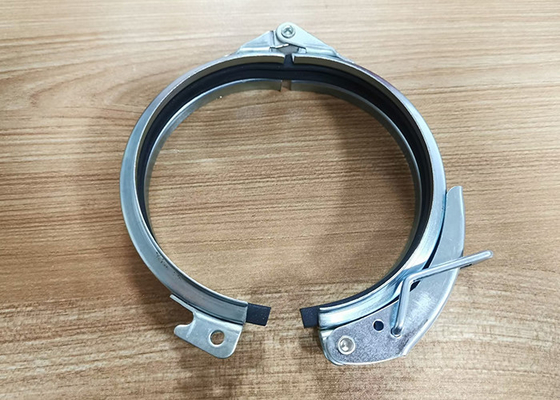 Galvanized Steel Heavy Duty Pipe Clamps 120mm For Ducting System