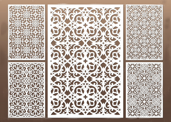 Stainless Steel Aluminum Laser Cut Decorative Panels Power Coating Finish