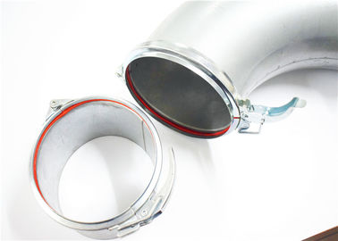 Galvanized Round Air Duct Quick Release Pipe Clamp For Dust Removal System