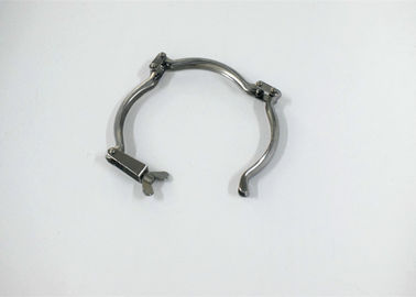 304 Steel Grip Collar Industrial Pipe Clamps , No Rubber Galvanized Pipe Clamp