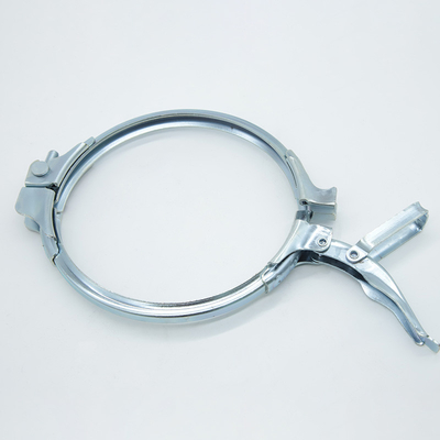 Flange Pipe Compatible Heavy Duty Pipe Clamps Galvanized Finish 1.0mm Thickness