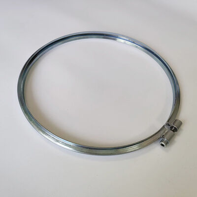 Galvanized Bolted Ring V Type Pipe Clamp For  Modular Dust Collection Ducting