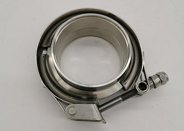 Exhaust System V Bend Clamp Stainless Steel Spot Welded 4 Inch