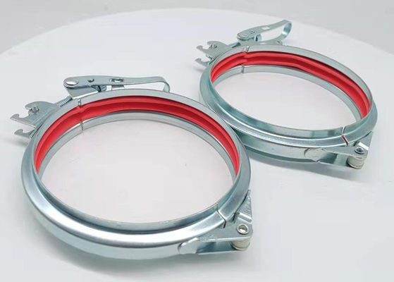 Flange Pipe Connection Adjustable Bolt Seal 125MM Galvanised Pipe Clamps