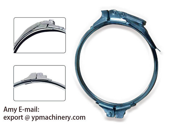 140mm Galvanized Pipe Clamps Quick Release Duct Hose Clamp Sprial Clips