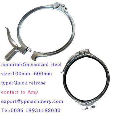 4 Inch Dust Extraction Galvanized Pipe Clamp