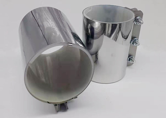 Stainless Steel 430 / 304 Metal Pipe Couplings Zinc Plated Clamp Low Pressure