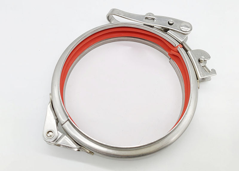 U type groove clamps Stainless steel 304 Round duct collection Quick