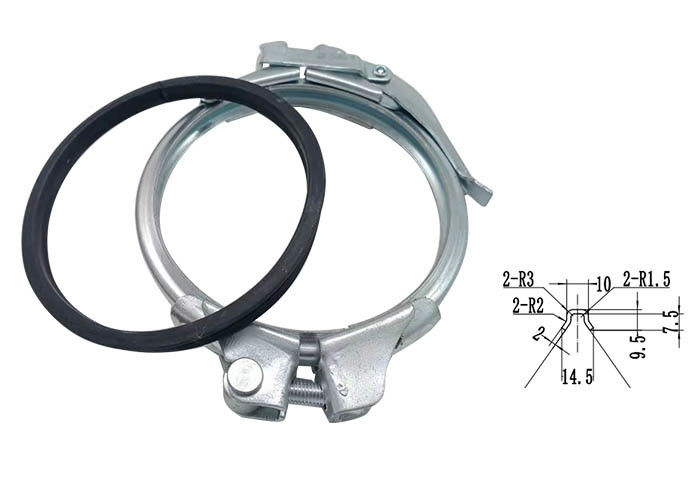 Galvanized Welding Pipe Clamp,Standard Size for Industrial Use