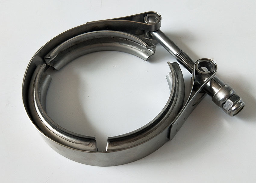 Universal 2.5" 304 Stainless Steel V-Band Clamp Kit With Male/Female Flanges (4 Or 8 Pack)