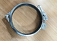 Zinc Plated Rubber Lined Spiral Duct Clamps For Ductwork System