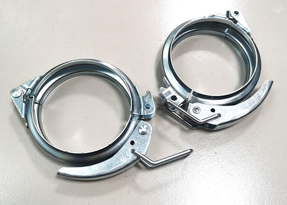 150mm Galvanized Steel Ducts Lever Hose Clamp Locking Ring Clamps High Strength