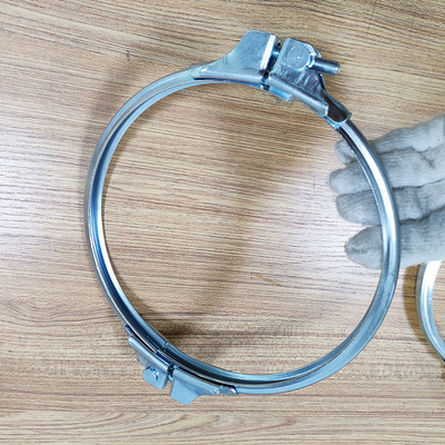 Heavy Duty Steel Pipe Clamps For Dust Removal Normal Pressure & Temperature