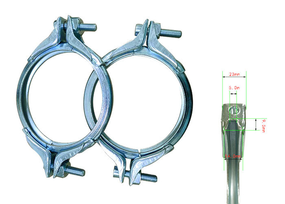 4 Inch Flange Pipe Anti Corrosion Heavy Duty Pipe Clamps Quick Connect