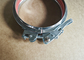 250mm Galvanized Duct Adjustable Metal Band Clamp With Bolt And Pin