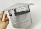 Galvanized Round Roof Vent Pipe Cap With Wire Mesh 200mm Top Width