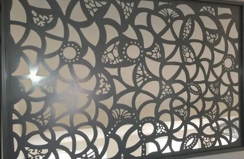 Room Divider Laser Cut Metal Panels Powder Coating