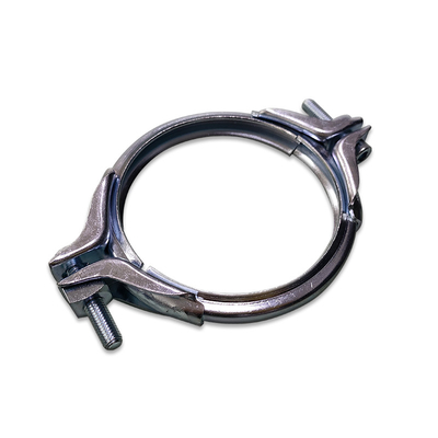Double Bolt Heavy Duty Pipe Clamps Duct Clamp For Flange System Thickness 2.0mm