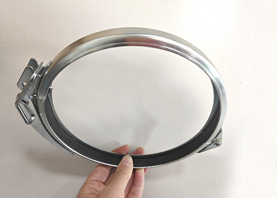 180mm Round Quick Release Duct Clamps Air V Band Ventilation Flange Clamp